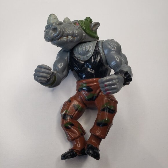 Playmates Toys Teenage Mutant Ninja Turtles Rocksteady Hard Head Playmates 1988 - Picture 1 of 11